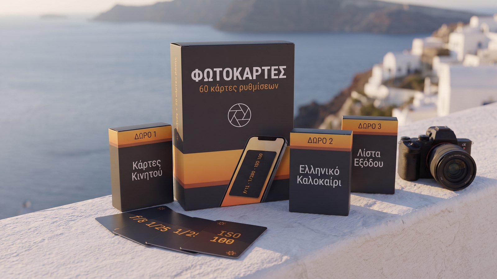Οι Φωτοκάρτες – το κουτί με τις 60 κάρτες και τα 3 δώρα